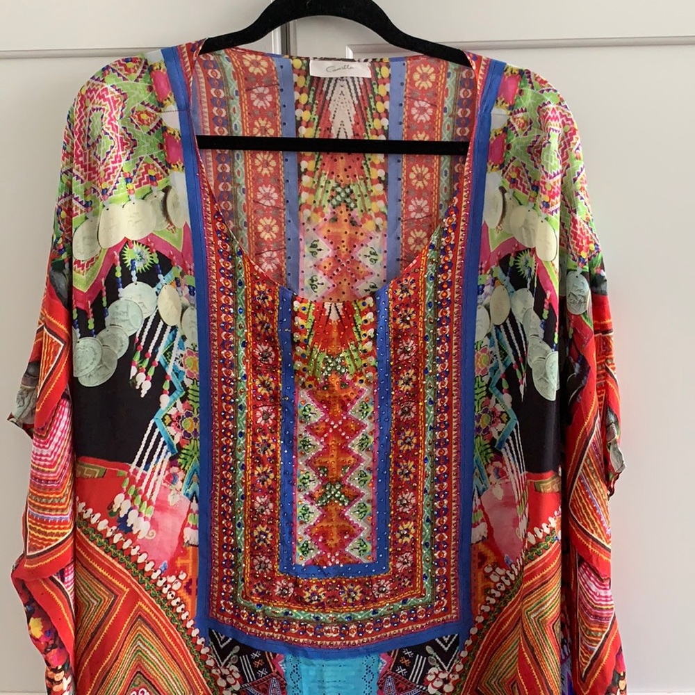 💕Camilla Round Neck Jewel Kaftan
